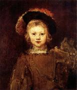 REMBRANDT Harmenszoon van Rijn Young Boy in Fancy Dress oil painting picture wholesale